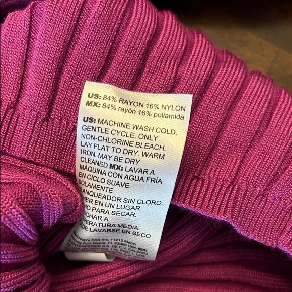 White House Black Market Purple Ribbed Turtleneck Sweater, XS - Picture 4 of 5